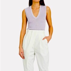 Veronica Beard, Rib Sweater Tank in Lilac, NWT
